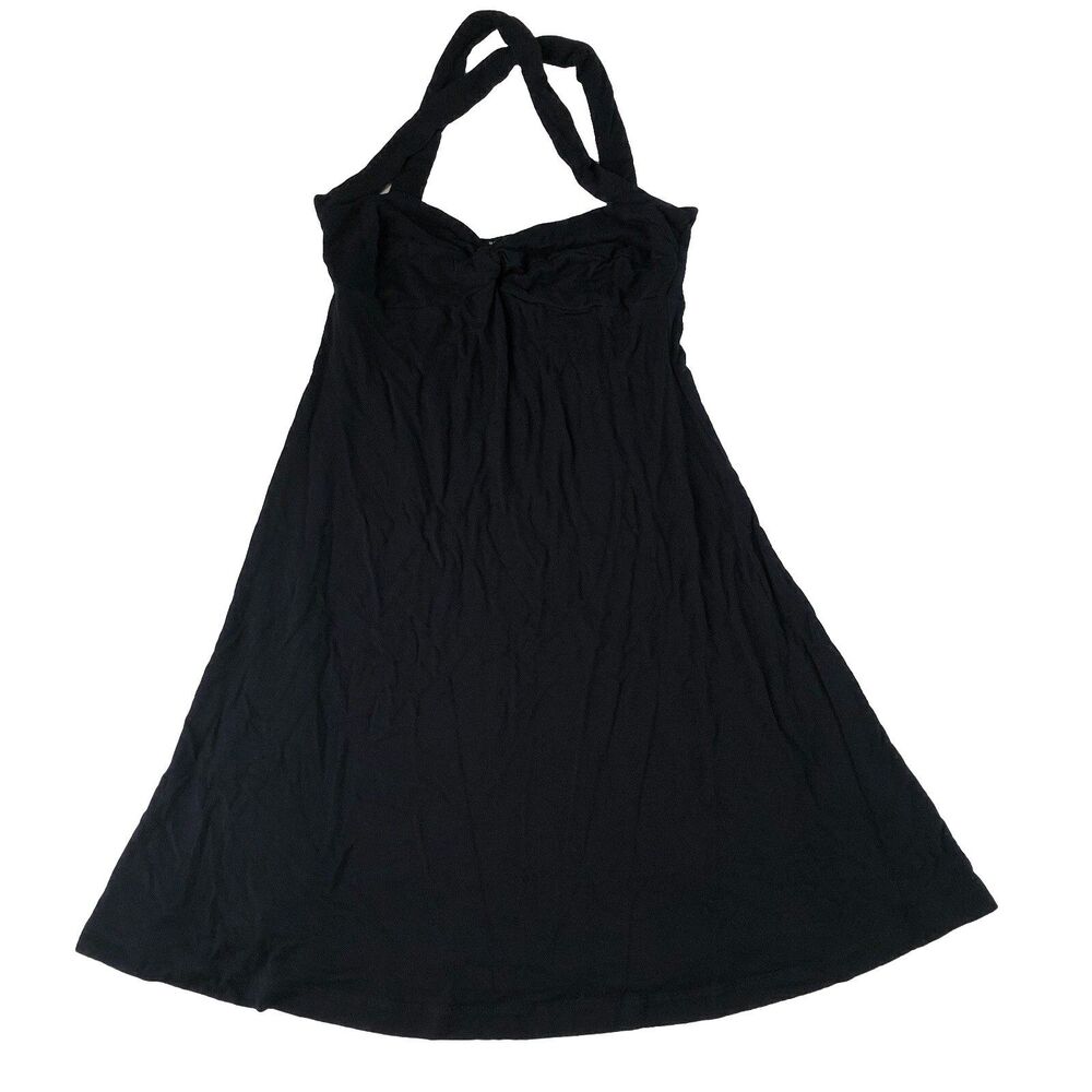 Bebe Sport Women’s Criss Cross Halter Dress Black Size Small Made In USA